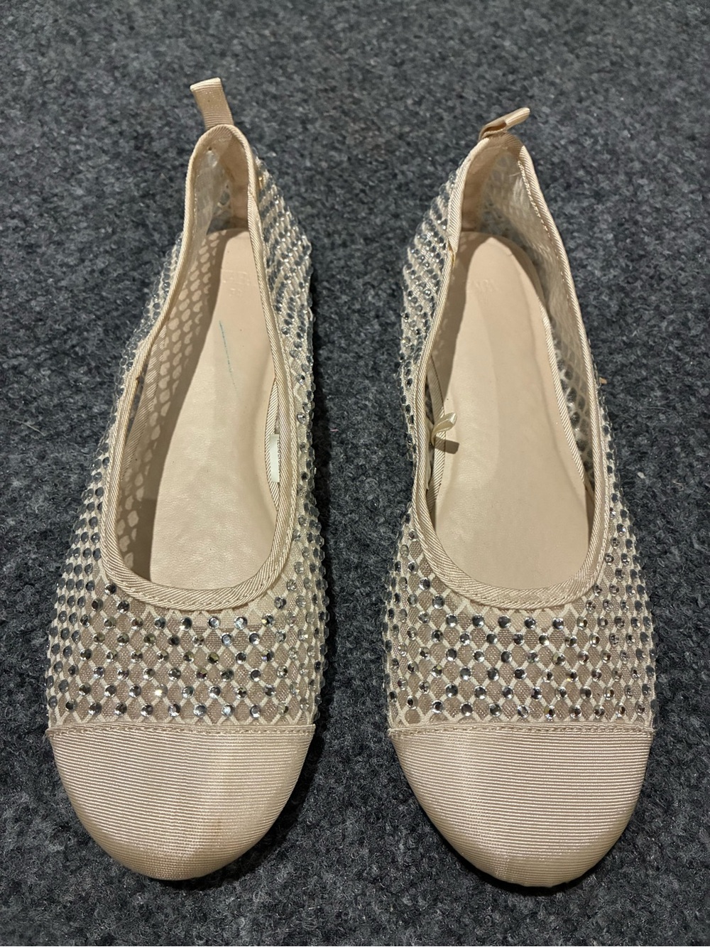 ⭐️ ZARA Women's Embellished Mesh Ballet Flats